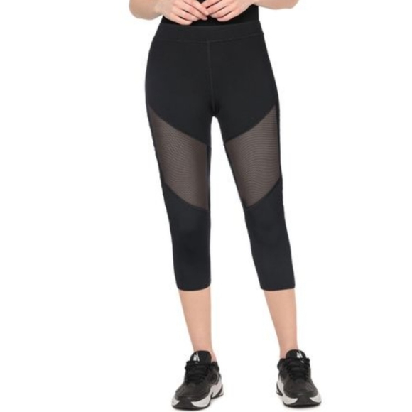 Golden Goose Women's Logo Print Cropped Leggings Size Medium - Picture 15 of 16